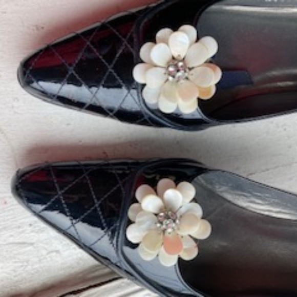 Stuart Weitzman 2 1/2" Kitten Heel black Patent Leather Size 9 1/2 " N - Picture 12 of 12